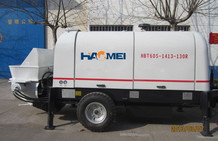 concrete trailer pump