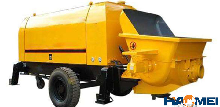 trailer mounted concrete pump