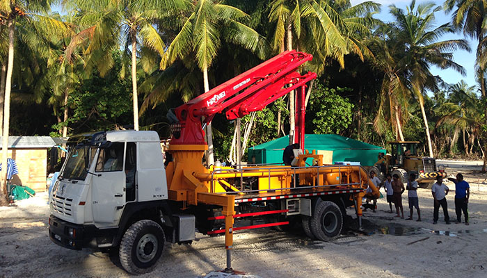 concrete pump truck 