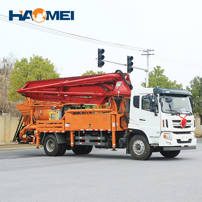 truck mounted concrete pump truck