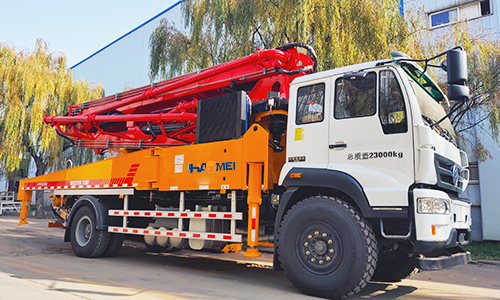 a 37m concrete pump truck